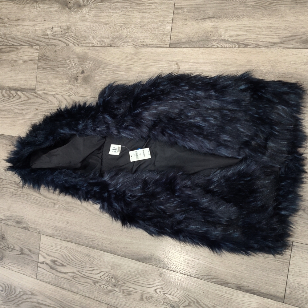 GAP Kids Faux Fur Vest - Black